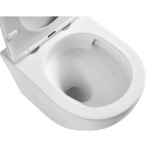 Унитаз подвесной Azario Grado безободковый, безободковые, сиденье с микролифтом , с антивсплеском - фото 5