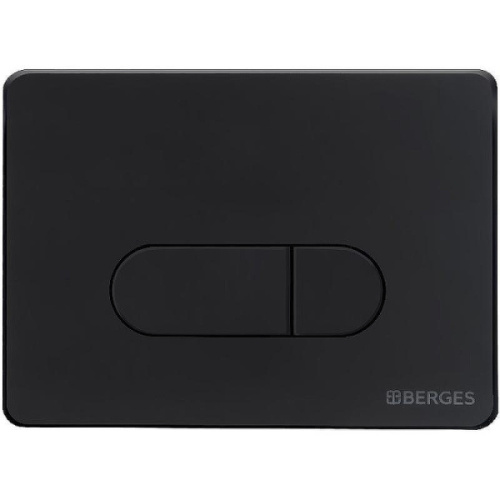Клавиша смыва BERGES Novum D5 черная Soft Touch - фото 3
