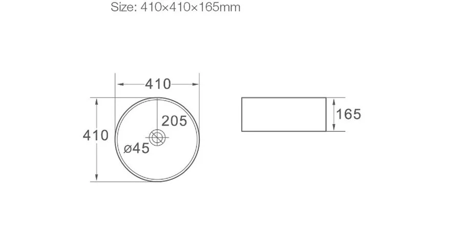 Раковина SantiLine 41 см круглая - фото 2