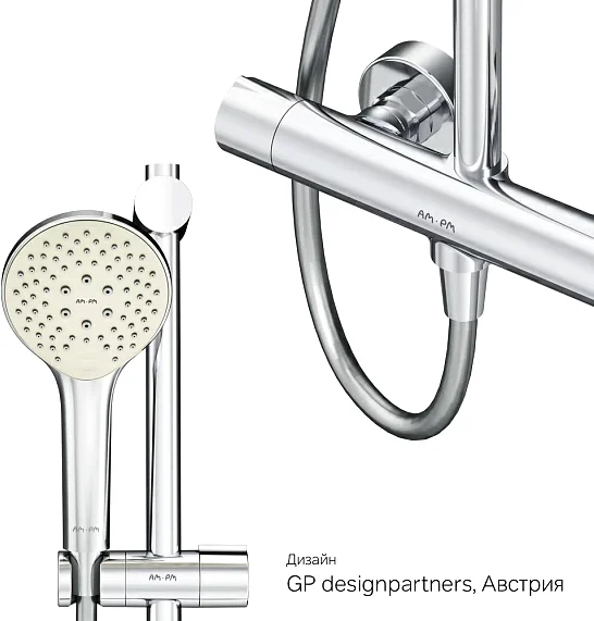 Душевая стойка Am.Pm Gem с термостатом - фото 4