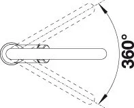 Смеситель для кухни, хром, Blanco Carena, современные, hi-tech - фото 3