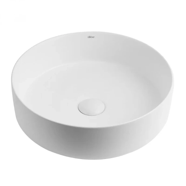 Раковина Abber Bequem 40 см белая матовая, белые - фото 4