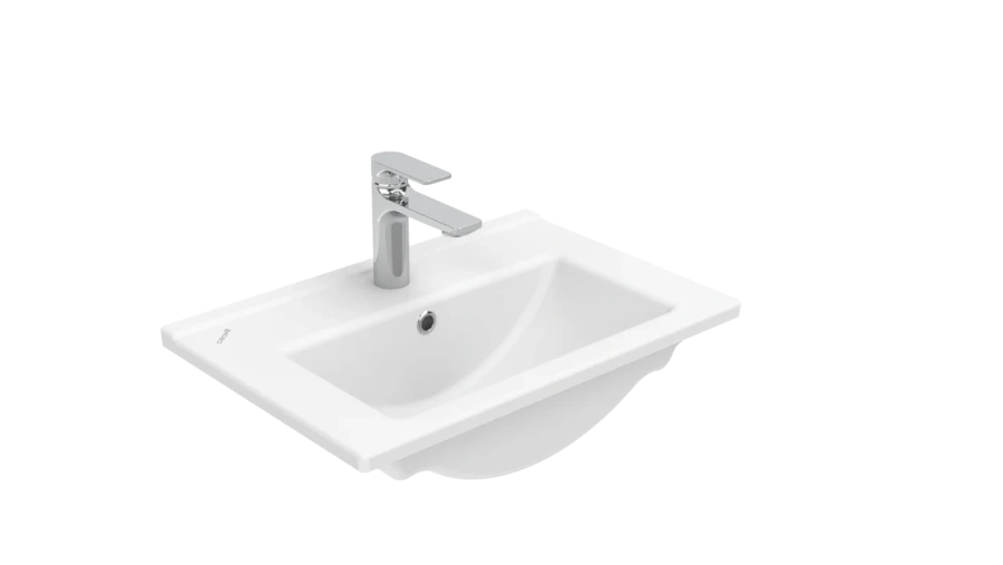 Раковина Creavit Su 55 см белая - фото 1