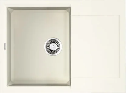 Мойка для кухни Omoikiri Sakaime 68-WH 68 см белая - фото 1