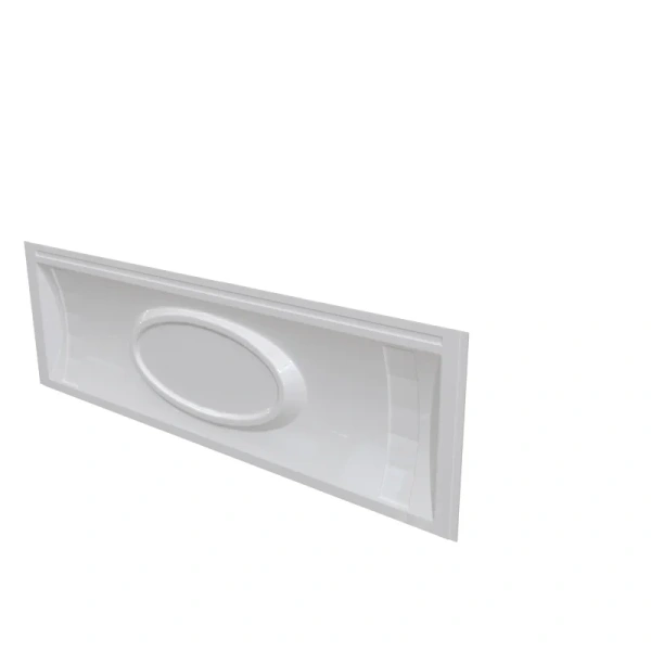 Акриловая ванна Fra Grande Русильон 4-01-2-0-1-424, 180 x 90 см, рама-подставка на декоративных ножках, комплект панелей, рама-подставка на декоративных ножках, комплект панелей, подголовник, белая/хром, приставные, встраиваемые - фото 7