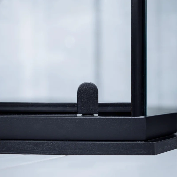 Душевой уголок BERGES Solo 100x100 см профиль черный, черные - фото 4