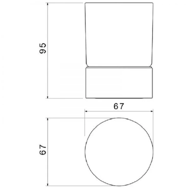 Стакан для ванной Timo Saona золото матовое - фото 2