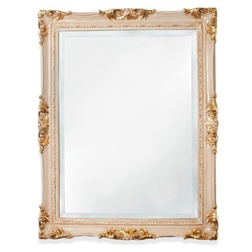 Зеркало для ванной, цвет слоновая кость/золото, Tiffany World - фото 2