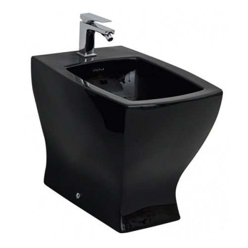 Биде напольное ArtCeram Jazz черный глянцевый, с 1 отверстием под смеситель - фото 2