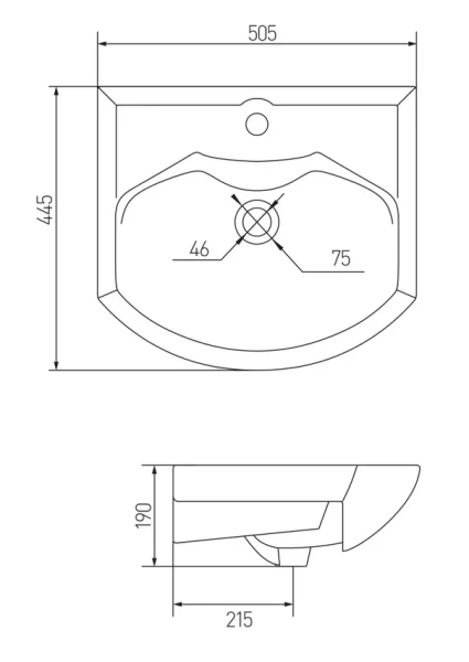Раковина мебельная Акватон Смайл 50 см белая, нет в наличии - фото 2