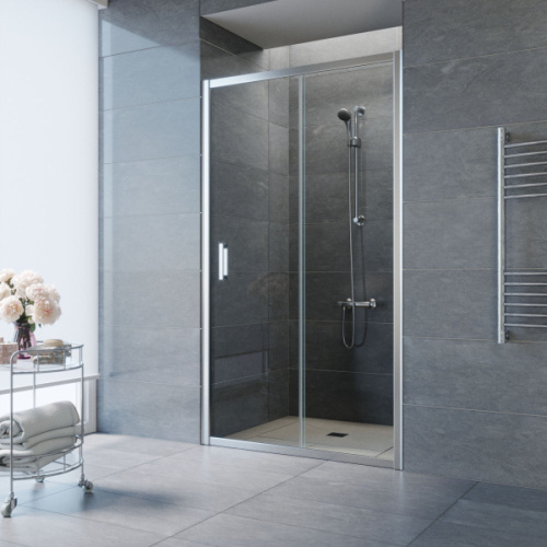 Душевая дверь стекло прозрачное Vegas-glass ZP 130 01, современные, hi-tech - фото 2