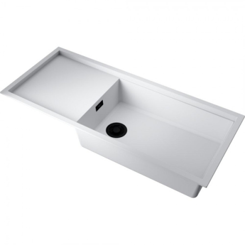 Мойка для кухни Omoikiri Sintesi 116-WH 100 см белая, врезные - фото 2