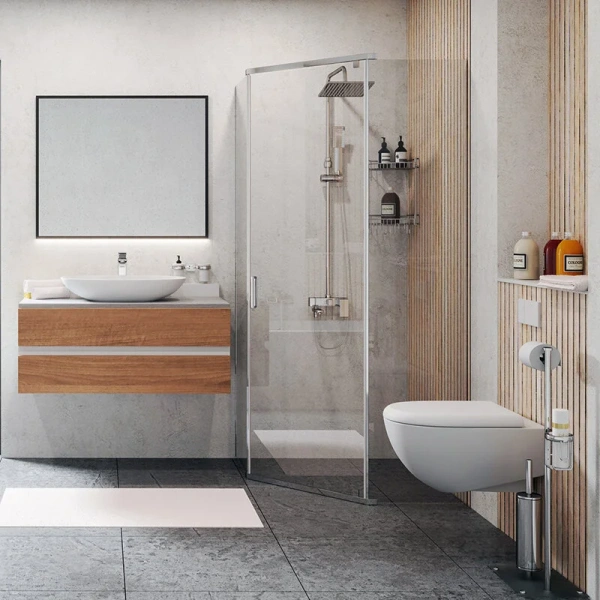 Душевой уголок WasserKRAFT Leine 90х90 см профиль хром - фото 3