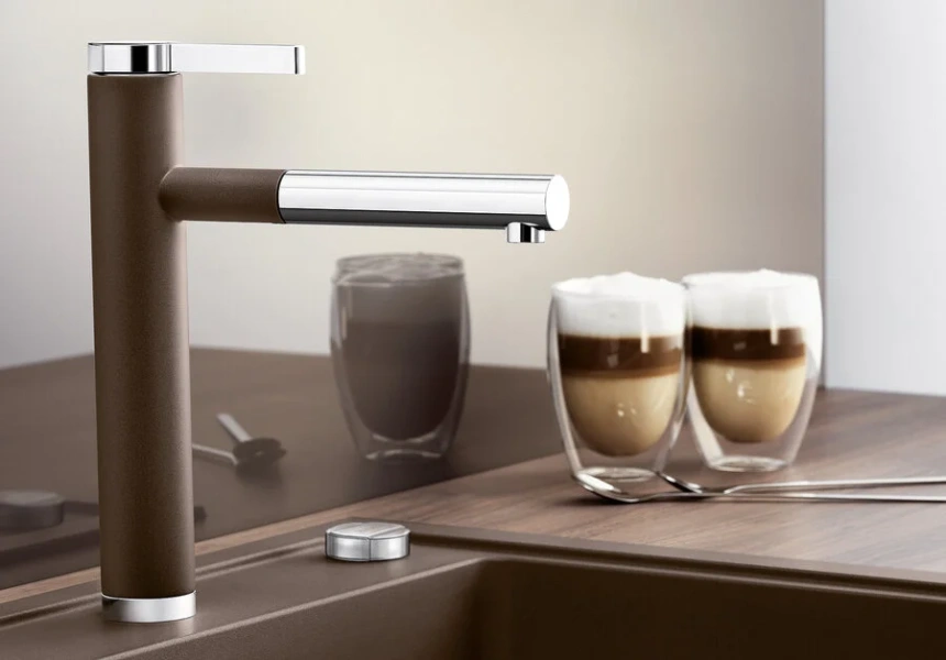 Смеситель для кухни темная скала Blanco Linee-S, современные, hi-tech - фото 3