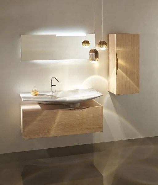 Тумба под раковину подвесная Jacob Delafon Stillness 120 см натуральный дуб, подвесная, пристенная - фото 4