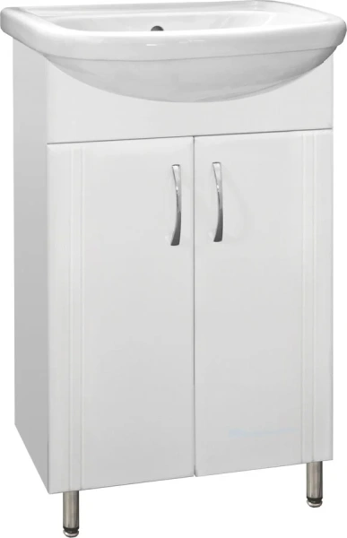 Тумба с раковиной напольная Style Line Эко Стандарт ЛС-00000339 55 см с дверцами - фото 1