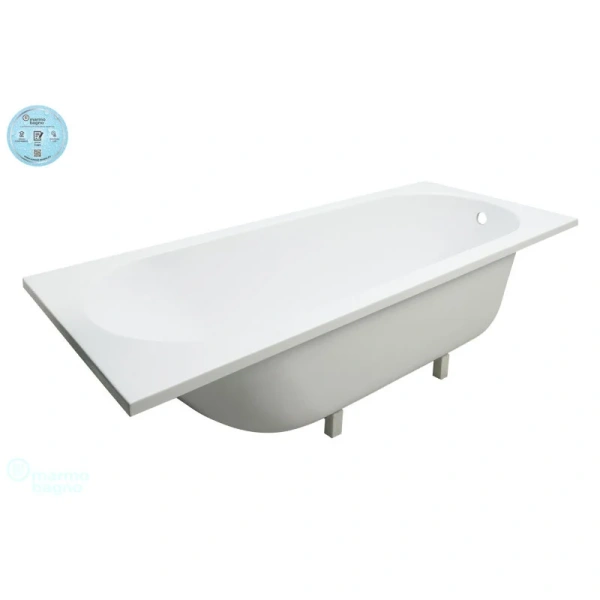 Ванна из литьевого мрамора Marmo Bagno Лучия, 170 х 70 см, с ножками, MB-L170-70, без гидромассажа - фото 6