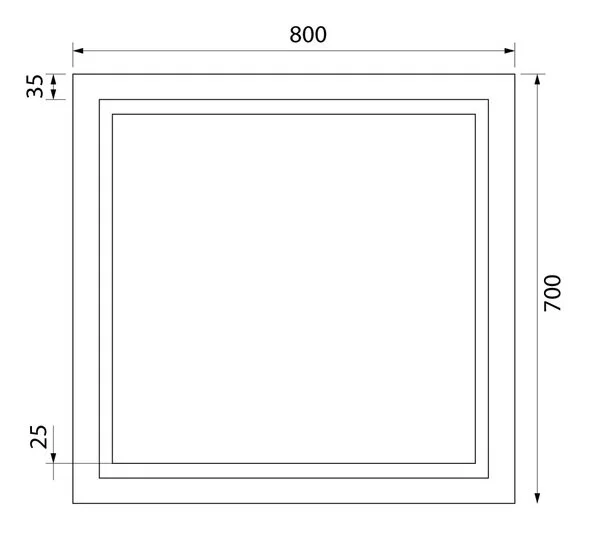 Зеркало с подсветкой IDDIS Zodiac 80 см прямоугольное, нет в наличии - фото 2