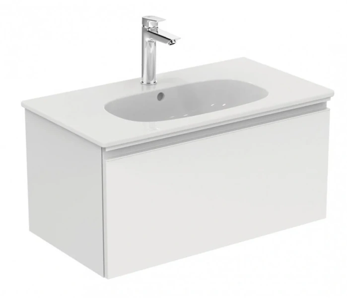 Тумба с раковиной подвесная Ideal Standard Tesi T0047 80 см с 1-м ящиком