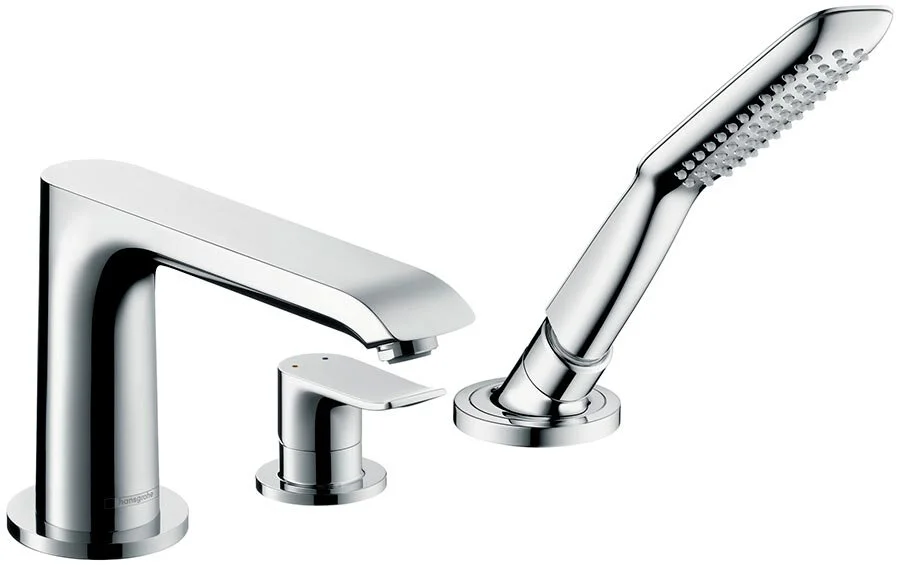 Смеситель для ванны Hansgrohe Metris 31190000 на борт - фото 1