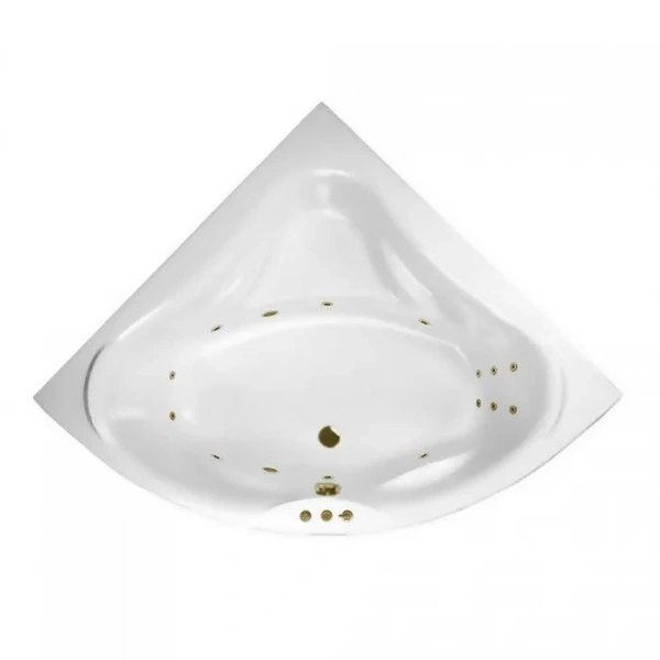 Ванна гидромассажная Excellent Konsul Smart 150 x 150 см, белый/бронза, WAEX.KON15.SMART.BR - фото 1