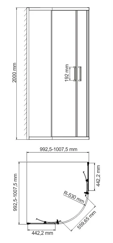 Душевой уголок WasserKRAFT Main 100х100 см профиль хром - фото 2