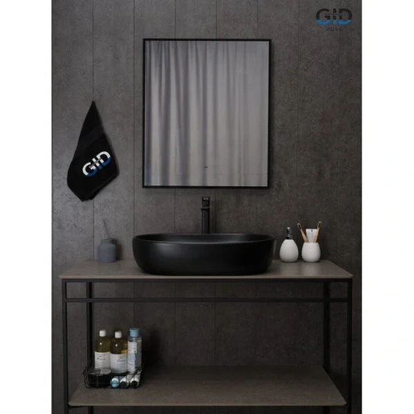 Раковина GID Lago Bm9026a 60 см черная матовая - фото 3