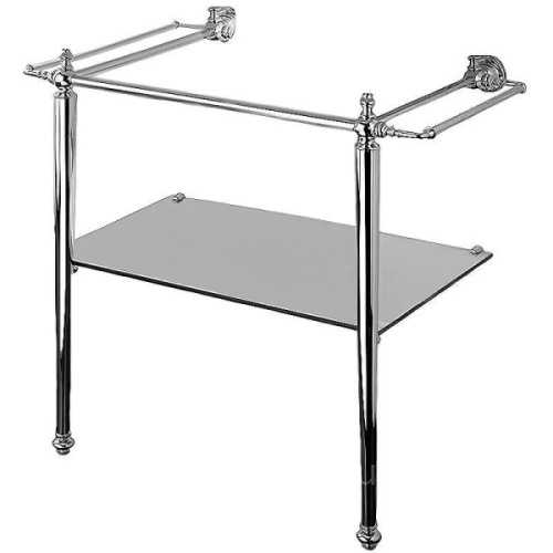 Консоль  под раковину с полотенцедержателями и стеклянной полочкой Devon&Devon Etoile DEETOILE - фото 7