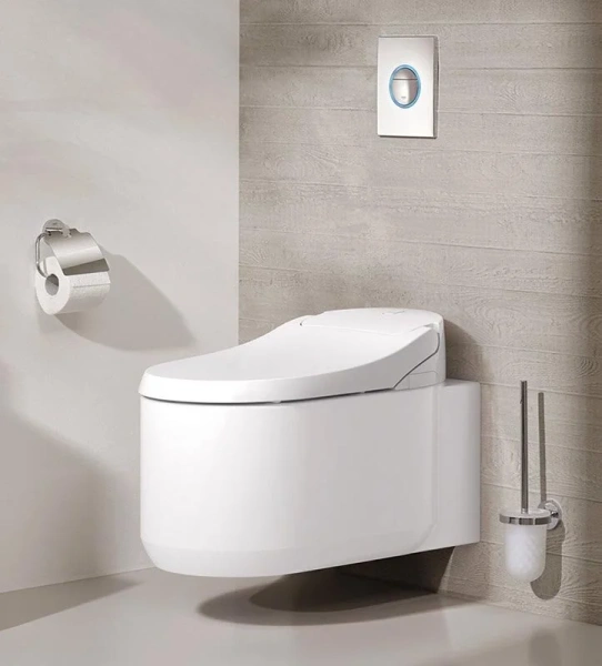 Унитаз-биде подвесной GROHE Sensia Arena 39354SH1, безободковые - фото 8