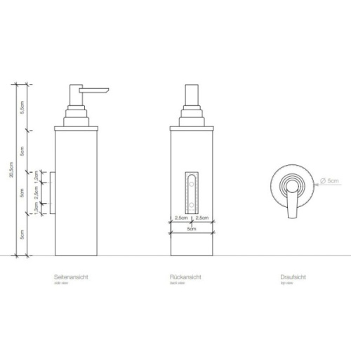 Дозатор для мыла Decor Walther Century хром - фото 2