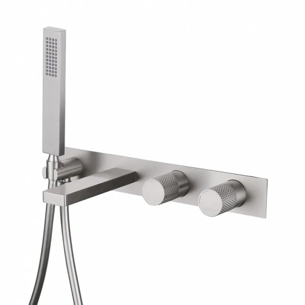 Смеситель для ванны Abber Rund сатин - фото 1