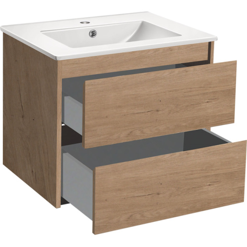 Тумба под раковину подвесная Vincea Gio 60 см N.Oak, подвесная, пристенная - фото 4