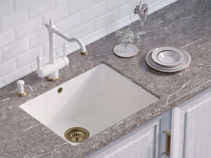 Мойка для кухни Omoikiri Bosen 54-U-BE 54 см ваниль, из искусственного гранита - фото 3