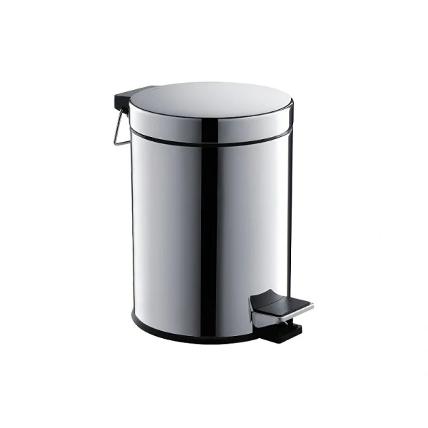 Мусорное ведро Акватек полированный хром - фото 1
