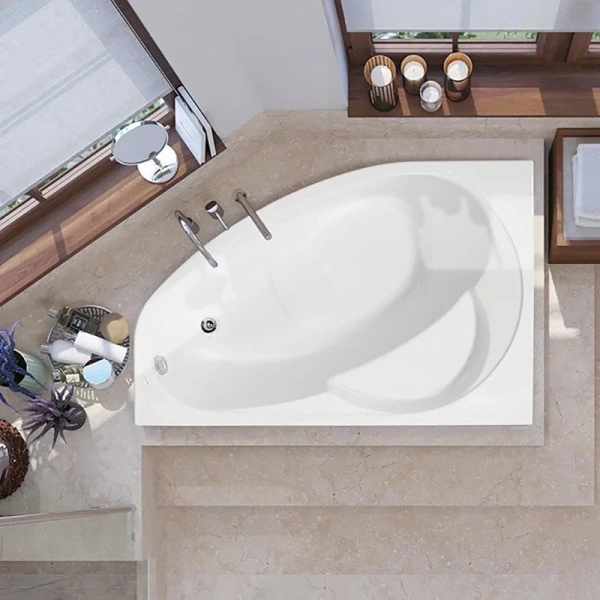 Ванна акриловая Vagnerplast Flora 150×100 см левая - фото 4