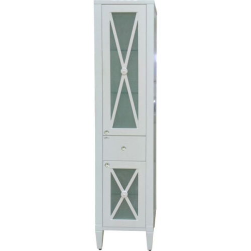 Шкаф-пенал напольный Misty Анна 40 см белый, правый - фото 1