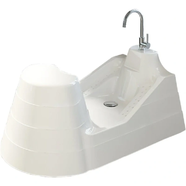 Акриловая ванна Радомир Вуду 1-01-0-0-1-165, 120 х 80 см, с каркасом, сливом-переливом, торцевой панелью, белая - фото 2