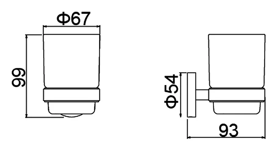 Стакан для ванной Timo Saona розовое золото - фото 2