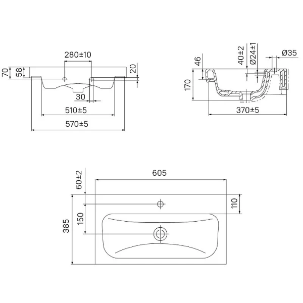 Тумба с раковиной напольная IDDIS Zodiac 60 см белая/ясень-шимо - фото 3