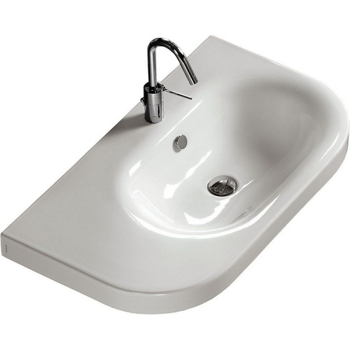 Раковина с правой чашей Hatria Daytime 85х50 см, подвесные, накладные (на столешницу) - фото 2