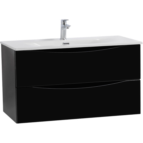 Тумба под раковину подвесная BelBagno Marino-Cer-Mini 80 см Nero Lucido, современная, hi-tech - фото 3
