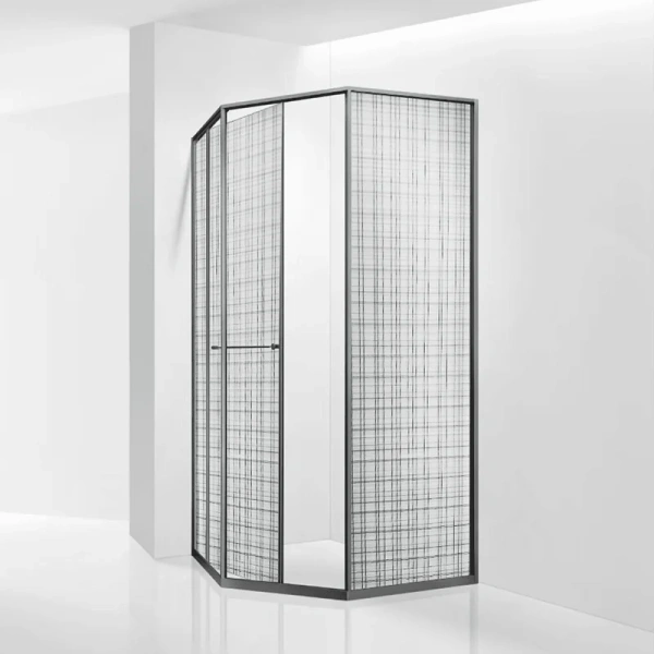 Душевой уголок RGW Stilvoll SV-82Gr R 90x90 см стекло черная вуаль, правый - фото 3