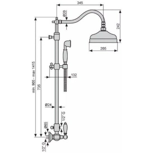 Душевая система Emmevi 12100218 - фото 4