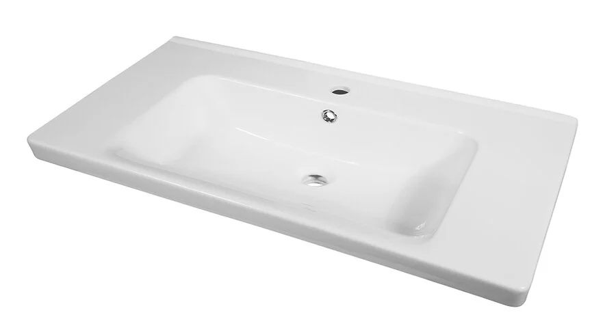 Тумба с раковиной подвесная Lemark Olivia LM08OL100T 100 см с интегрированными ручками