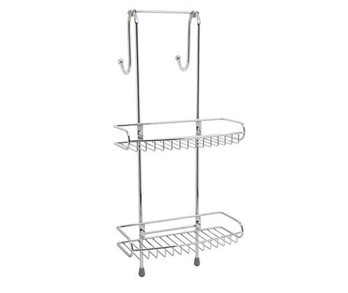 Держатель для двух навесных полок Wasserkraft хром, современные, hi-tech - фото 2