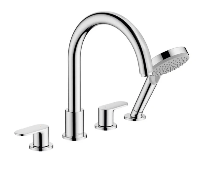 Смеситель для ванны Hansgrohe Vernis Blend на борт ванны, хром - фото 1