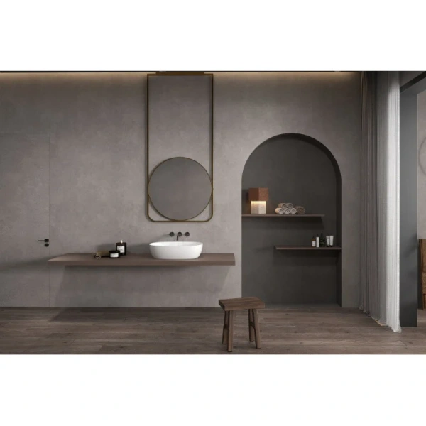 Раковина Abber Stein 60 см белая матовая, в форме чаши, круглой формы - фото 5