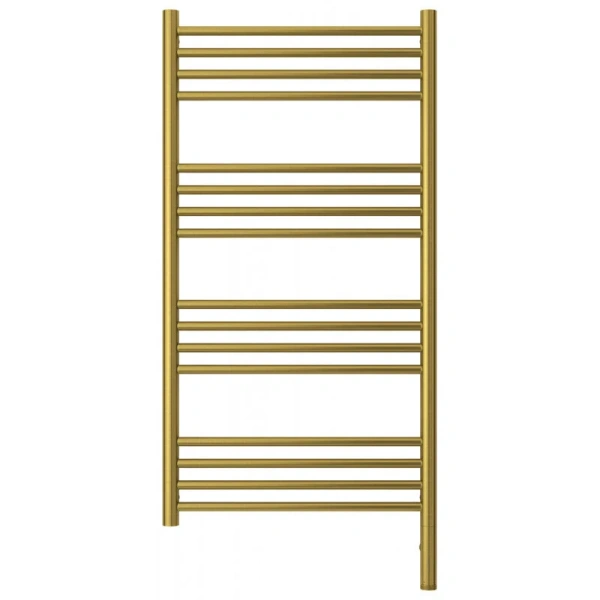 Полотенцесушитель электрический Сунержа Богема 3.0 50х100 см левый состаренная латунь, электрические с наружной вилкой, электрические скрытого подключения, левое подключение - фото 5