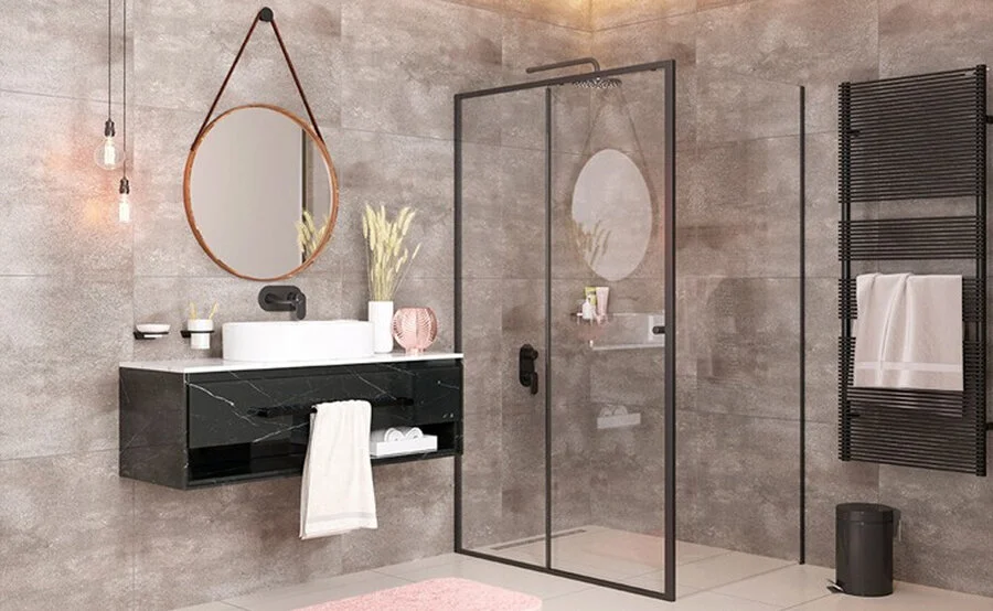 Душевой уголок WasserKRAFT Dill 120х80 см профиль черный, 120х80 - фото 5