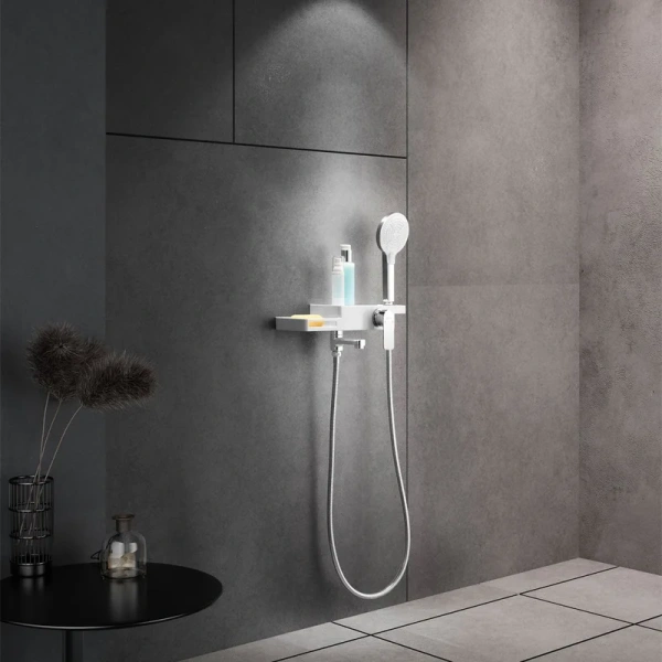 Смеситель для ванны Lemark Unibox хром/белый - фото 3